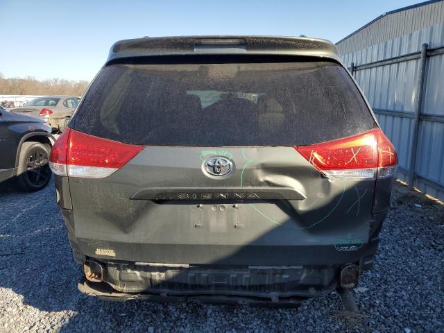 5TDYK3DC6CS184347 - 2012 TOYOTA SIENNA XLE GRAY photo 6