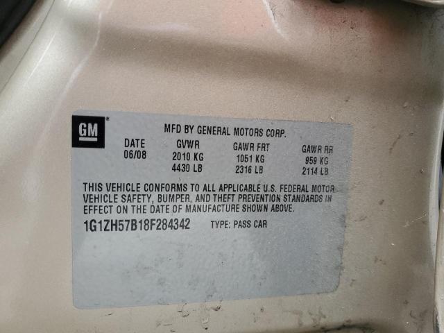 1G1ZH57B18F284342 - 2008 CHEVROLET MALIBU 1LT Qəhvəyi foto 12