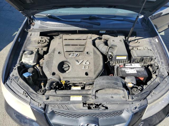 5NPET46F08H330509 - 2008 HYUNDAI SONATA GLS BLACK photo 11