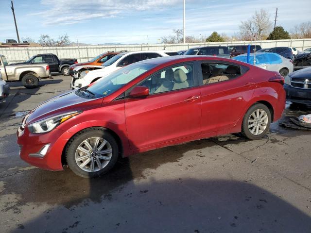 5NPDH4AEXGH704523 - 2016 HYUNDAI ELANTRA SE RED photo 1