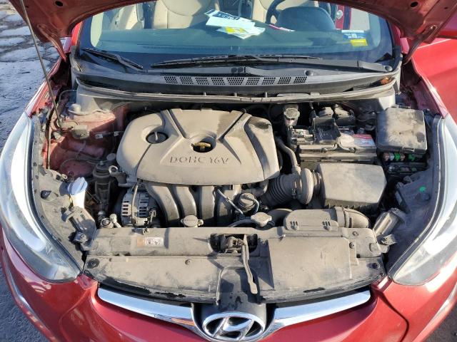 5NPDH4AEXGH704523 - 2016 HYUNDAI ELANTRA SE RED photo 11