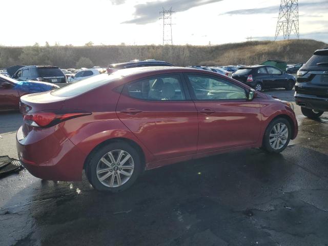 5NPDH4AEXGH704523 - 2016 HYUNDAI ELANTRA SE RED photo 3