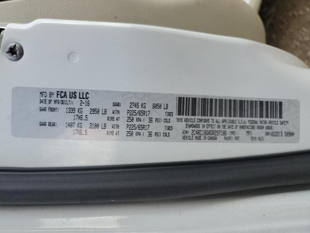 2C4RC1BG0GR297186 - 2016 CHRYSLER TOWN & COU TOURING 白色 照片 13