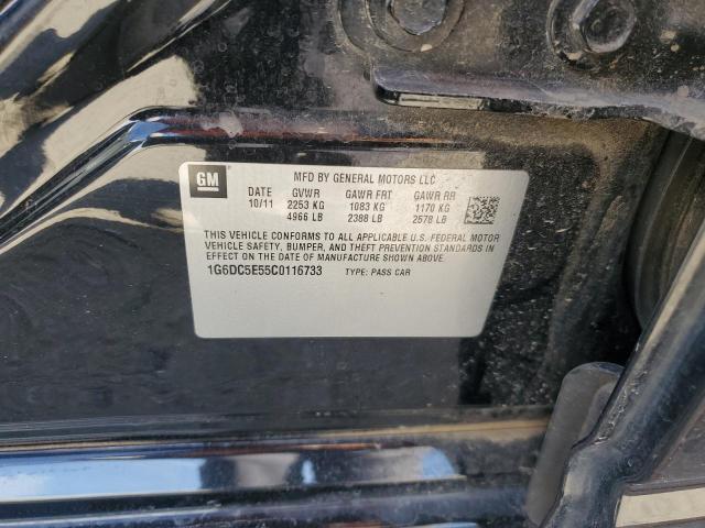 1G6DC5E55C0116733 - 2012 CADILLAC CTS BLACK photo 13