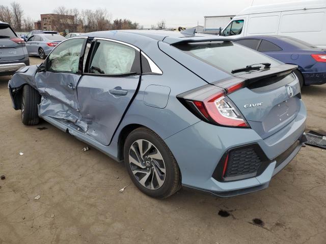 SHHFK7H37KU424838 - 2019 HONDA CIVIC LX BLUE photo 2