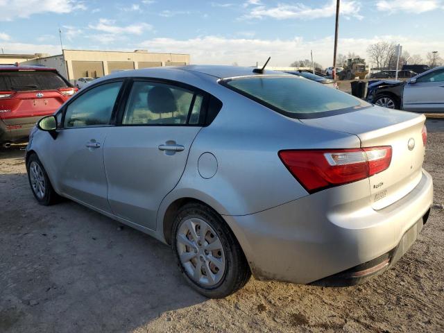 KNADM4A33D6256946 - 2013 KIA RIO LX SILVER photo 2