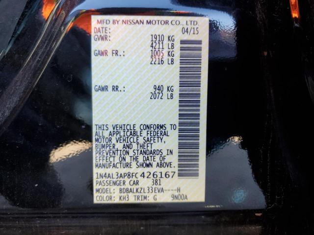 1N4AL3AP8FC426167 - 2015 NISSAN ALTIMA 2.5 BLACK photo 13