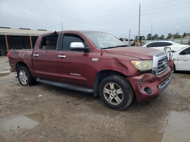 5TBEV58137S454812 - 2007 TOYOTA TUNDRA CREWMAX LIMITED MAROON photo 4