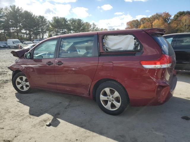 5TDZK3DC3DS388738 - 2013 TOYOTA SIENNA BURGUNDY photo 2