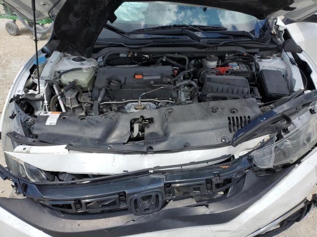 19XFC2F60KE005461 - 2019 HONDA CIVIC LX WHITE photo 11