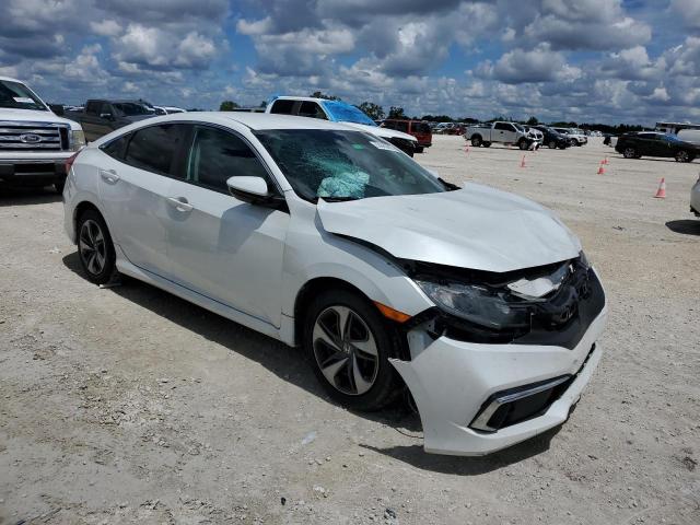 19XFC2F60KE005461 - 2019 HONDA CIVIC LX WHITE photo 4