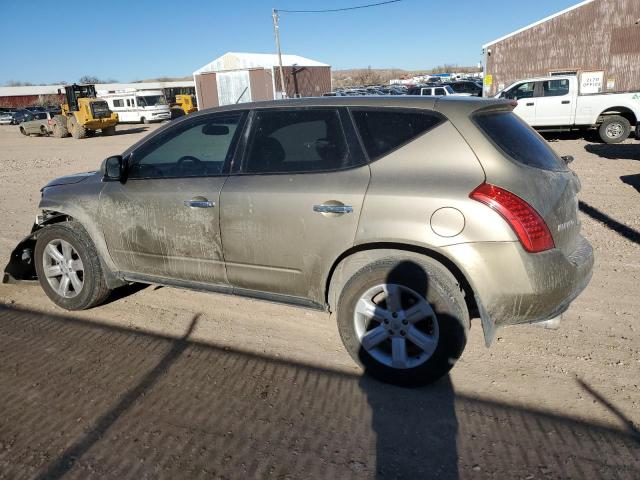 JN8AZ08W76W524646 - 2006 NISSAN MURANO SL GOLD photo 2