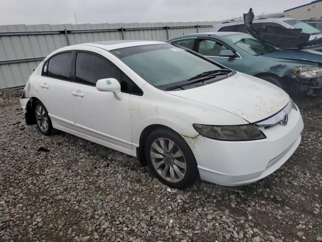 2HGFA16839H304007 - 2009 HONDA CIVIC EX WHITE photo 4