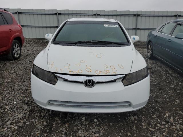 2HGFA16839H304007 - 2009 HONDA CIVIC EX WHITE photo 5