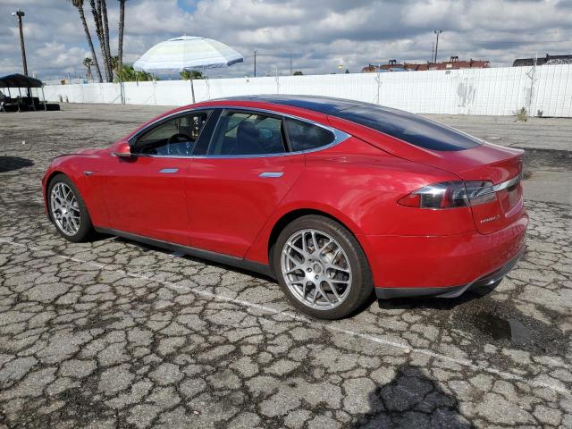 5YJSA1DNXDFP09303 - 2013 TESLA MODEL S Կարմիր լուսանկար 2
