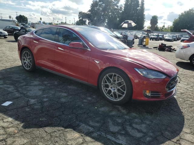 5YJSA1DNXDFP09303 - 2013 TESLA MODEL S Կարմիր լուսանկար 4