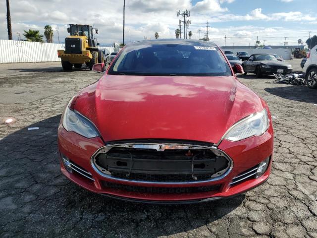 5YJSA1DNXDFP09303 - 2013 TESLA MODEL S Կարմիր լուսանկար 5