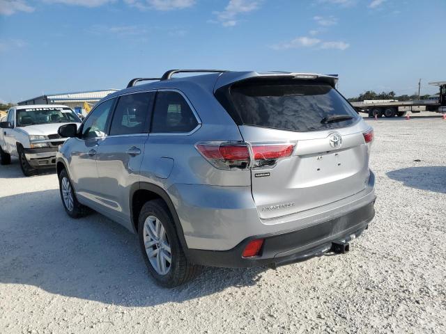 5TDZKRFH8FS058303 - 2015 TOYOTA HIGHLANDER LE GRAY photo 2