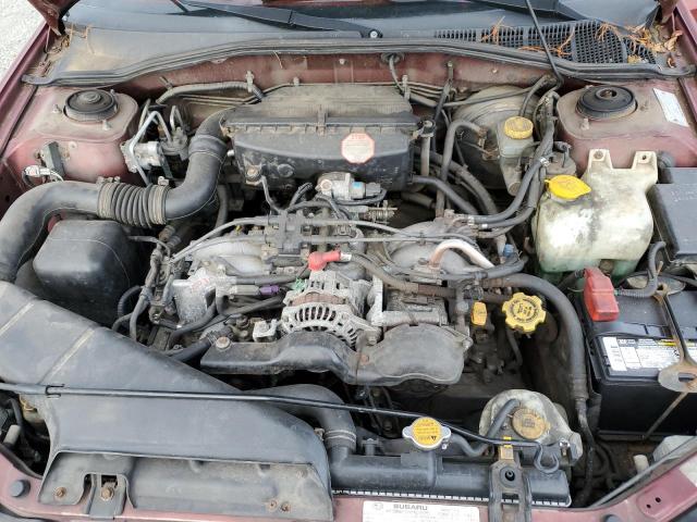 4S3BH675527649101 - 2002 SUBARU LEGACY OUTBACK AWP 勃艮第红 照片 11