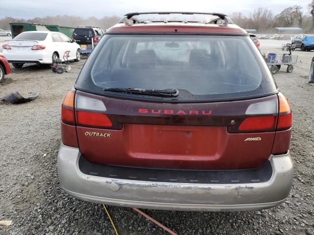 4S3BH675527649101 - 2002 SUBARU LEGACY OUTBACK AWP 勃艮第红 照片 6
