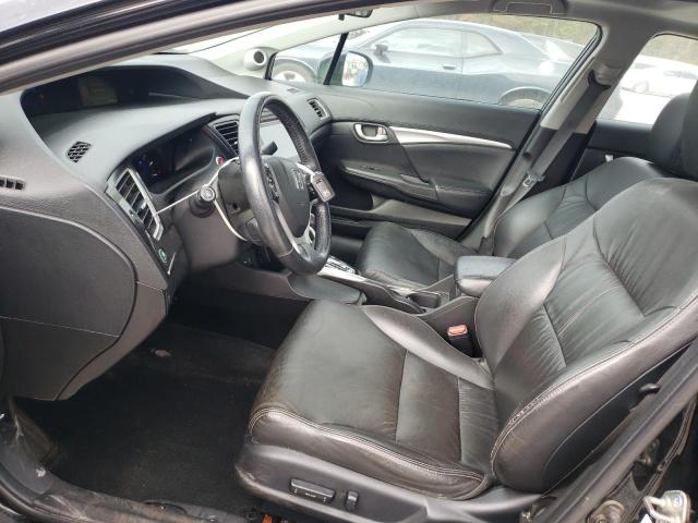 2HGFB2F90FH504074 - 2015 HONDA CIVIC EXL Սև լուսանկար 7