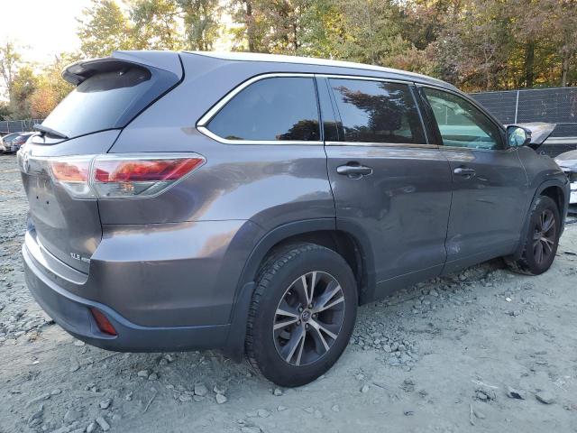5TDJKRFH4GS325502 - 2016 TOYOTA HIGHLANDER XLE GRAY photo 3