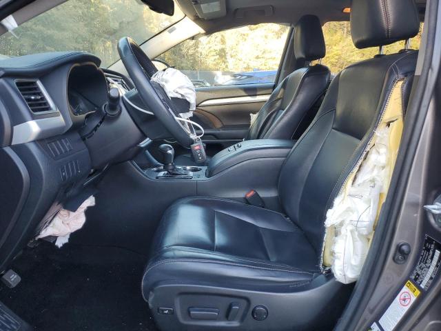 5TDJKRFH4GS325502 - 2016 TOYOTA HIGHLANDER XLE GRAY photo 7