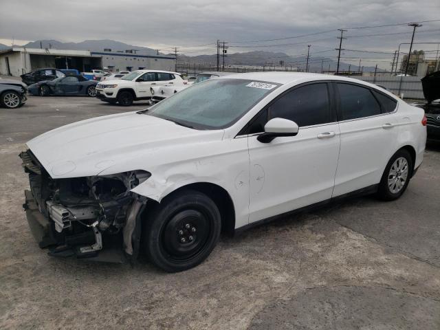 3FA6P0G74ER331637 - 2014 FORD FUSION S WHITE photo 1