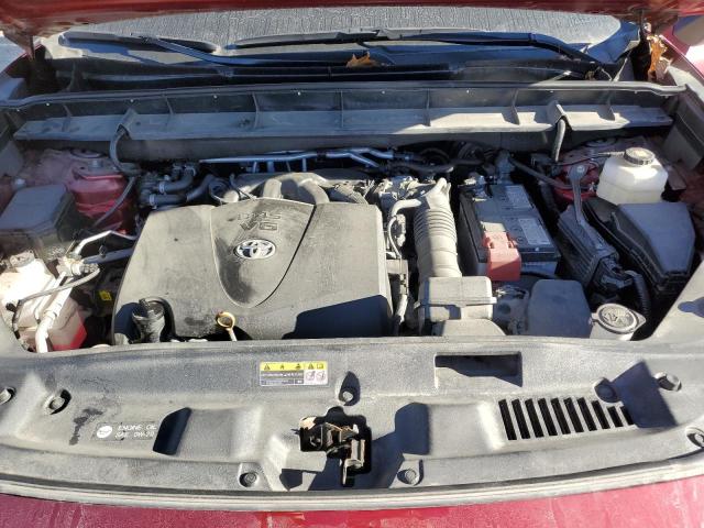 5TDHZRBH8MS127520 - 2021 TOYOTA HIGHLANDER XLE BURGUNDY photo 12