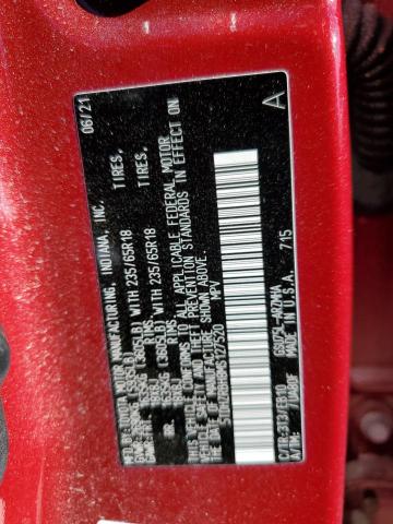 5TDHZRBH8MS127520 - 2021 TOYOTA HIGHLANDER XLE BURGUNDY photo 13