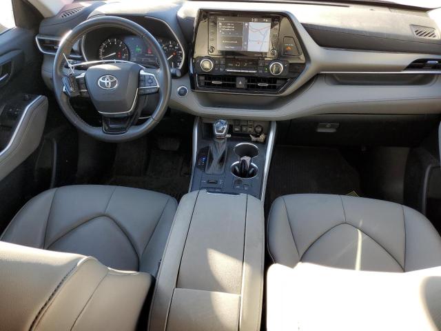 5TDHZRBH8MS127520 - 2021 TOYOTA HIGHLANDER XLE BURGUNDY photo 8