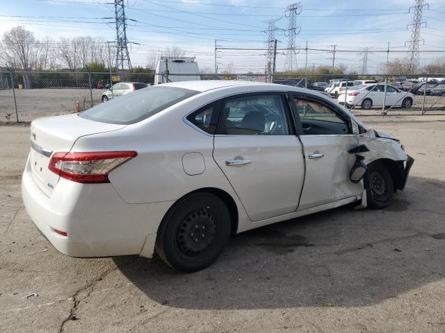 3N1AB7AP5EY285104 - 2014 NISSAN SENTRA S WHITE photo 3