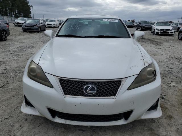 JTHBF5C21C5165594 - 2012 LEXUS IS 250 WHITE photo 5