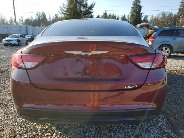 1C3CCCFB0FN597326 - 2015 CHRYSLER 200 LX BURGUNDY photo 6