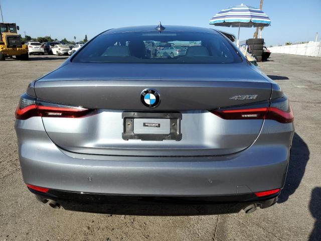 WBA53AP07MCG01340 - 2021 BMW 430I GRAY photo 6