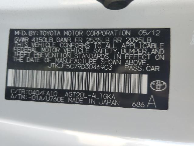 JTKJF5C79D3046903 - 2013 TOYOTA SCION TC Ağ foto 12