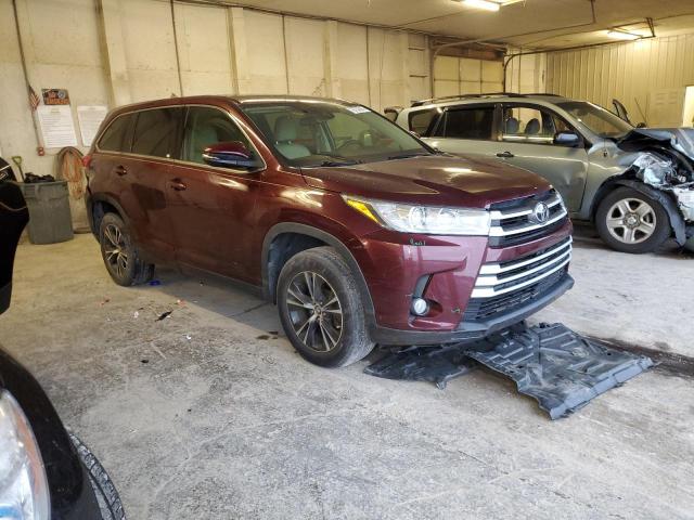 5TDZZRFH0KS326105 - 2019 TOYOTA HIGHLANDER LE MAROON photo 4