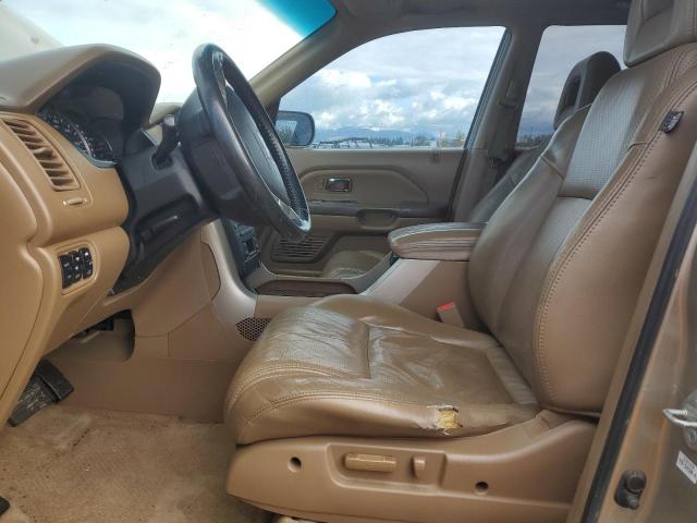 2HKYF18575H554492 - 2005 HONDA PILOT EXL GOLD photo 7