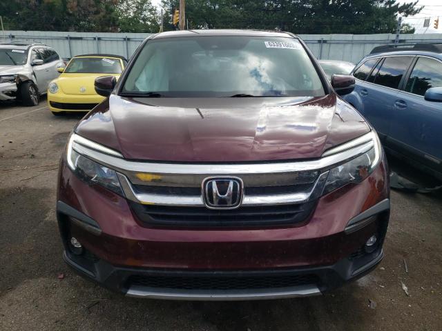 5FNYF6H36MB015726 - 2021 HONDA PILOT EX BURGUNDY photo 5