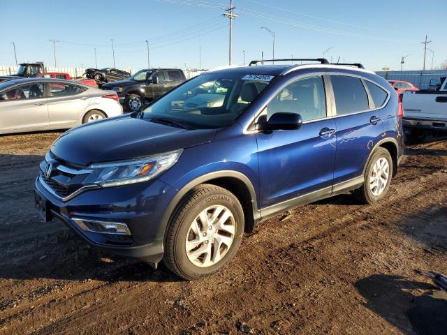 2HKRM4H71FH645613 - 2015 HONDA CR-V EXL BLUE photo 1