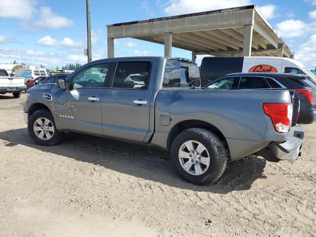 1N6AA1EJ1HN532037 - 2017 NISSAN TITAN S GRAY photo 2