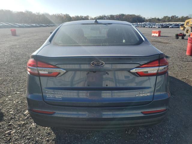 3FA6P0LUXKR111460 - 2019 FORD FUSION SE BLUE photo 6