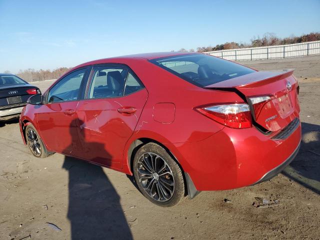 2T1BURHE0GC510110 - 2016 TOYOTA COROLLA L RED photo 2