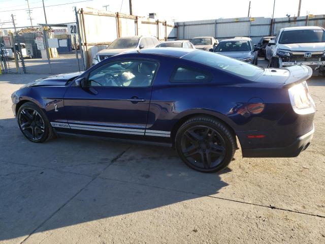 1ZVBP8JS6B5142035 - 2011 FORD MUSTANG SHELBY GT500 BLUE photo 2