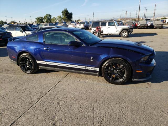 1ZVBP8JS6B5142035 - 2011 FORD MUSTANG SHELBY GT500 BLUE photo 4