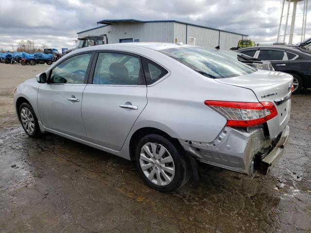 3N1AB7AP7FY233880 - 2015 NISSAN SENTRA S SILVER photo 2