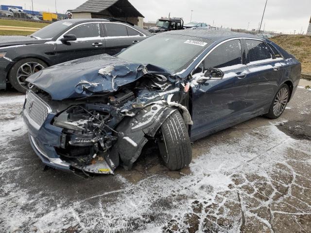 3LN6L5F92HR650363 - 2017 LINCOLN MKZ RESERVE BLUE photo 1