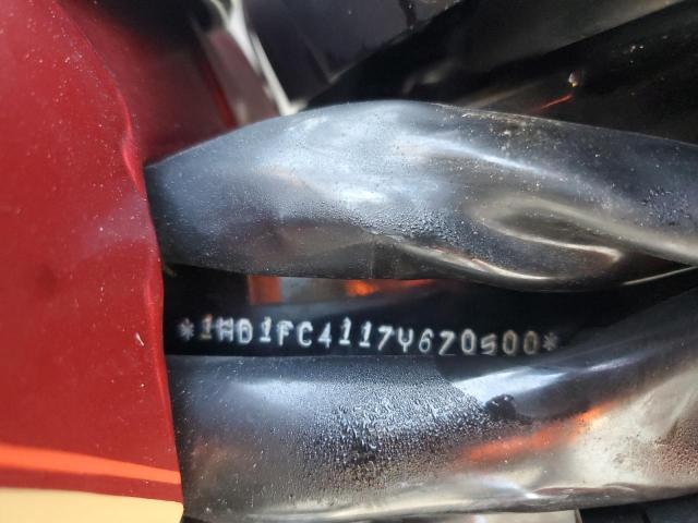 1HD1FC4117Y670500 - 2007 HARLEY-DAVIDSON FLHTCUI 勃艮第红 照片 9