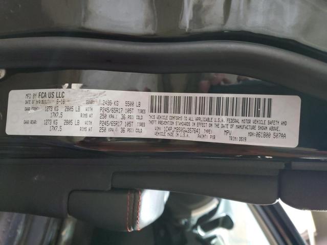 1C4PJMBS0GW357641 - 2016 JEEP CHEROKEE TRAILHAWK BLACK photo 13