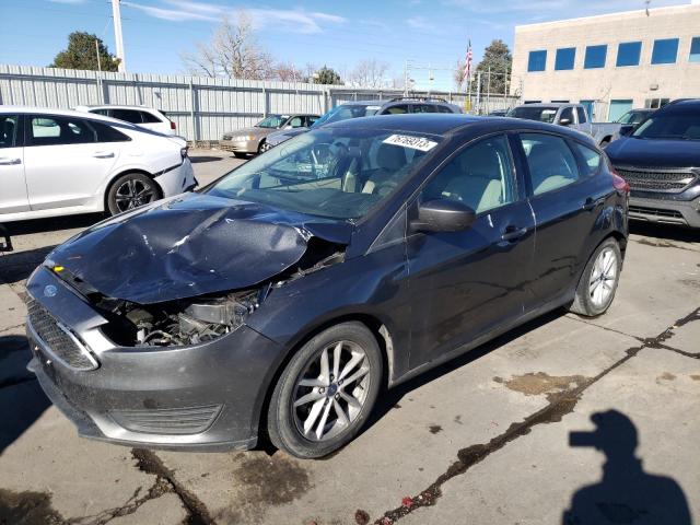 1FADP3K2XJL213072 - 2018 FORD FOCUS SE GRAY photo 1